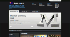 Desktop Screenshot of metal.signs4au.com